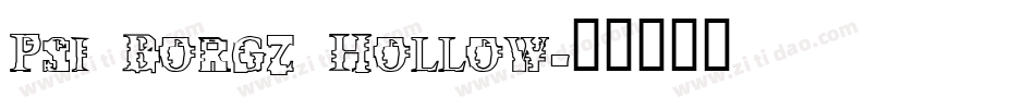 Psi Borgz Hollow字体转换